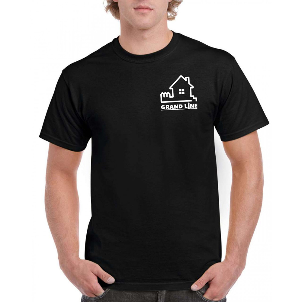 Футболка черная, Классика, мужская р.5XL — Grandline