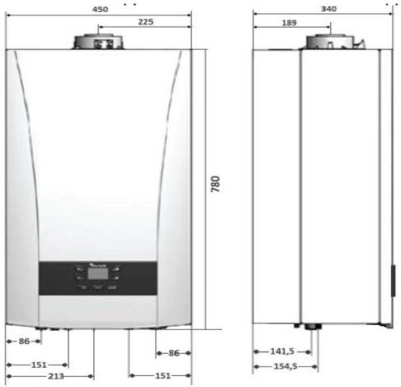 Газовый настенный котел Baxi ECO Nova ECO Nova 10F двухконтурный турбированный — Газовые котлы