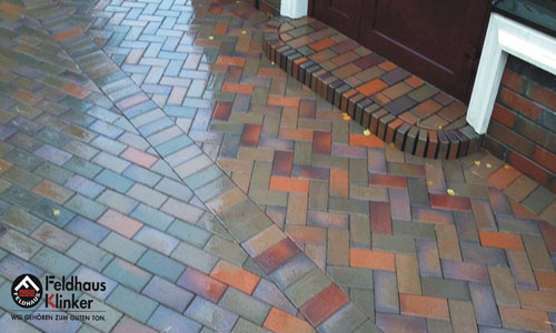 Клинкерная брусчатка Feldhaus Klinker gala alea P405KDF 200x100x52 — Клинкерная