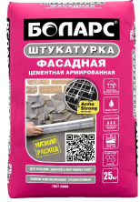 Штукатурка цементная Боларс серый 25 кг — Цементная