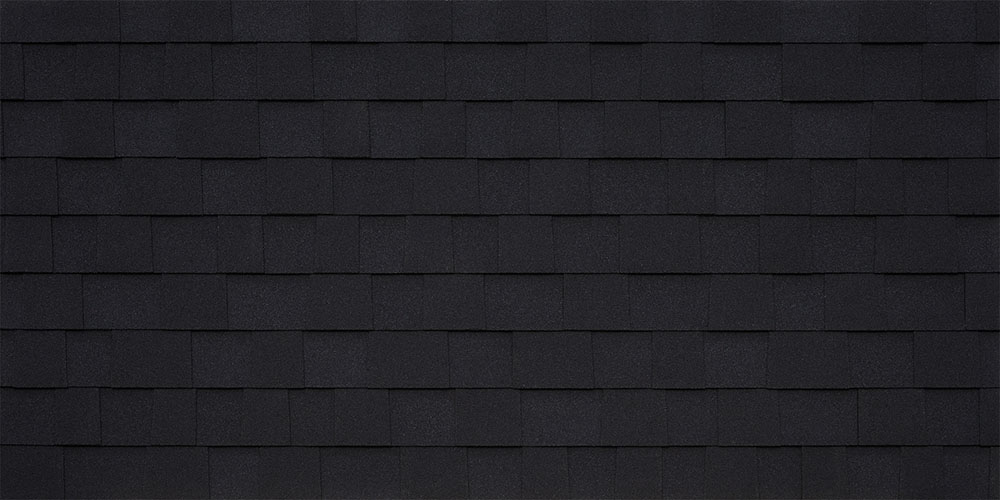Битумная черепица TEGOLA PIEMONTE nero 362 (черный) — Grandline