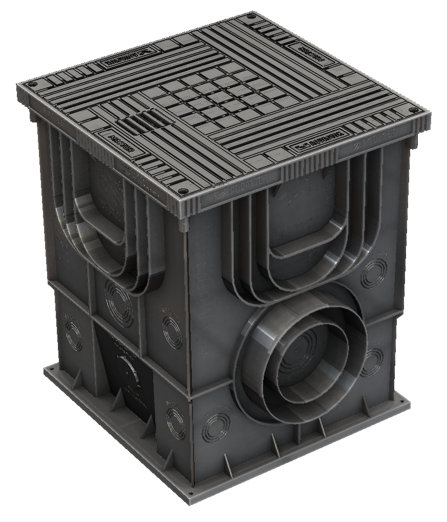 Колодец коммуникационный Master Aquastok 350х350х420 с крышкой (4355) — Grandline