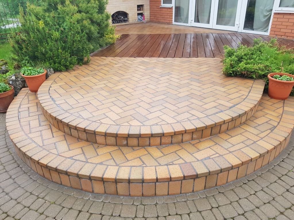 Клинкерная брусчатка Feldhaus Klinker areno trigo P203KDF* 200x100x52 — Клинкерная