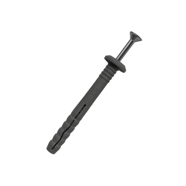 Дюбель-гвоздь Daxmer потайной 8х80 (100шт) шлиц Pz2, полипропилен, цинк — Grandline