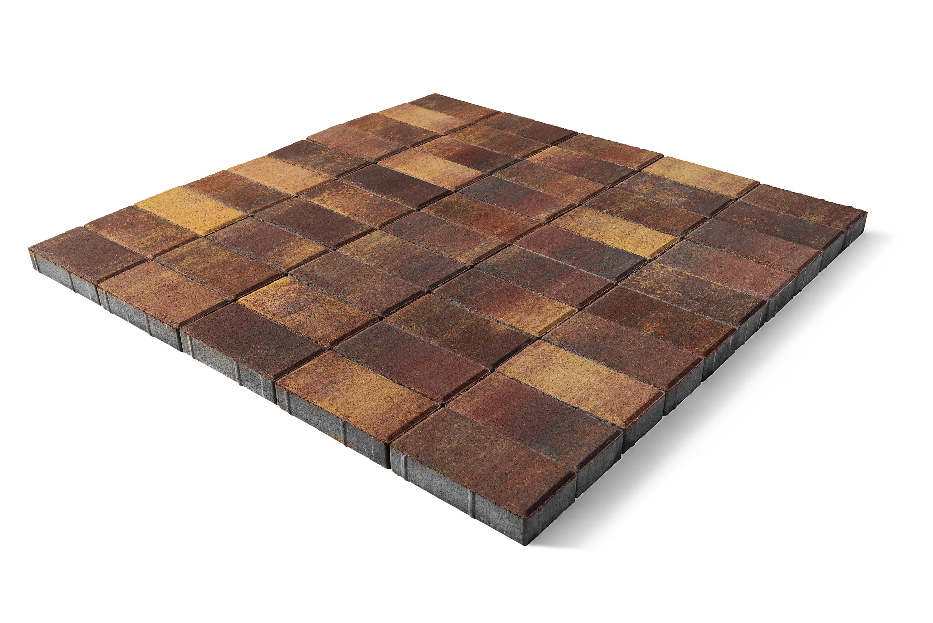 Тротуарная плитка BRAER Прямоугольник Color Mix Мальва, 60 мм (200х100х60) — Braer