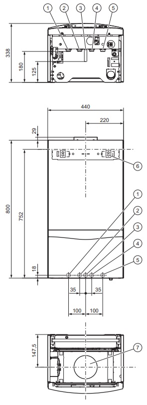 Газовый настенный котел Vaillant atmoTEC plus VU 280/5-5 (H-RU/VE), 28 кВт — Газовые котлы
