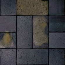 Брусчатка Roben SCHWABING (schwarz-buntgeflammt gefast) 200x100x52 — Клинкерная