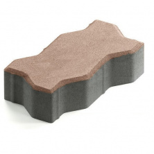 Брусчатка Steingot Серия "ПРАКТИК 60" Зигзаг, светло-коричневый (225х112х60) — Steingot