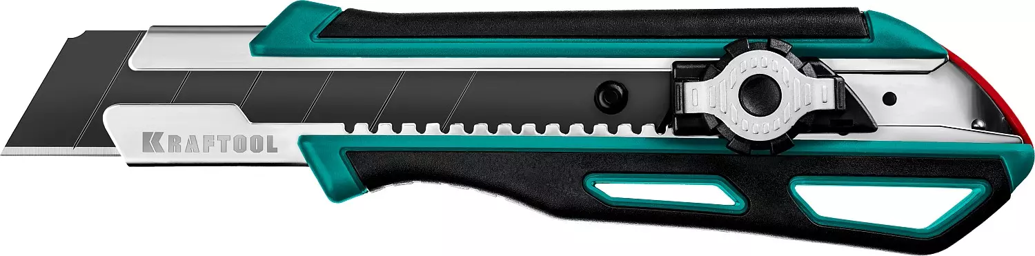Нож с двойным фиксатором KRAFTOOL GRAND-25, сегментированное лезвие 25 мм (09190) — Grandline