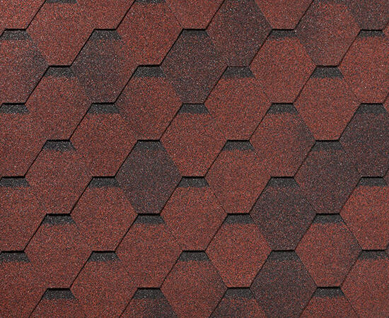 RoofShield черепица Фемили Эко Лайт Стандарт (3м2) Красный с оттенением — Grandline