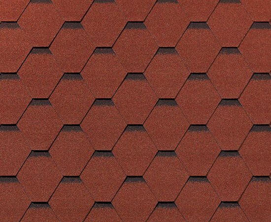 RoofShield черепица Классик Стандарт (3м2) Кирпично-красный с оттенением — Grandline