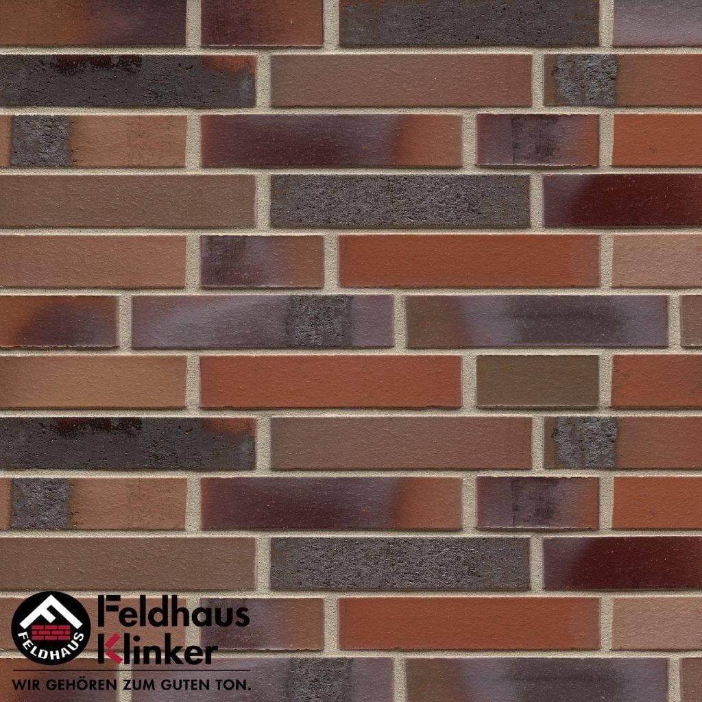 Клинкерный кирпич Feldhaus Klinker K560DF carbona ardor colori — Кирпич