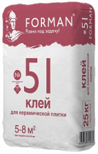 Клей для керамической плитки Forman 25 кг — Клеевые и монтажные смеси