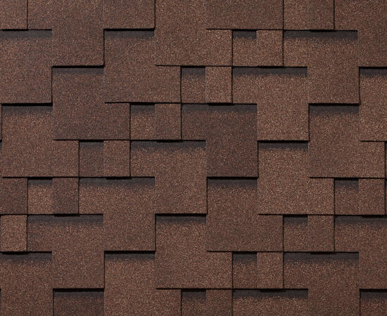 RoofShield черепица Классик Модерн (3м2) Коричневый топаз — Grandline
