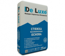 Стяжка высокопрочная De Luxe ОСНОВА, 25 кг — Промышленные полы