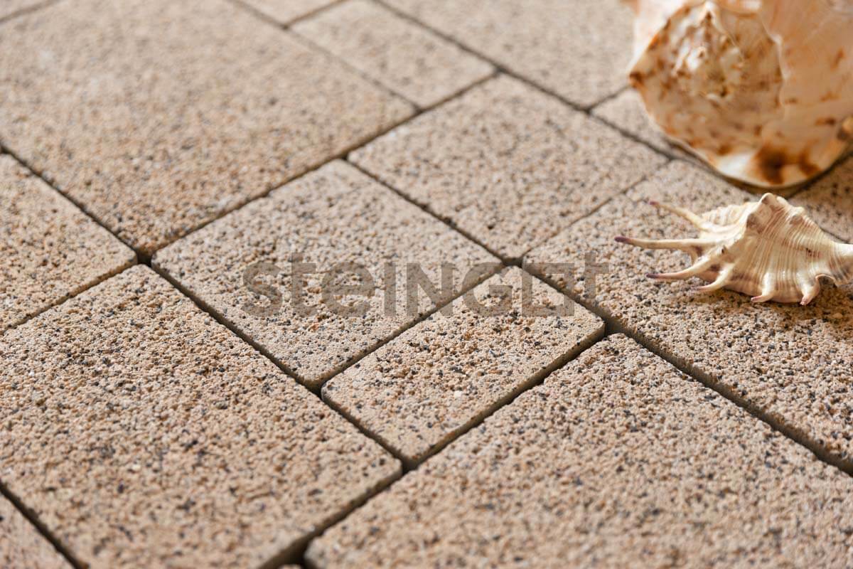Плитка тротуарная Steingot Granit Premium Бавария высота 60мм Caramello частичный прокрас — Grandline