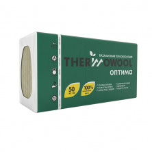 Утеплитель Изомин ThermoWool Оптима 1200*600*50мм 5.76м2 0.288м3 минвата (базальт) — Утеплитель