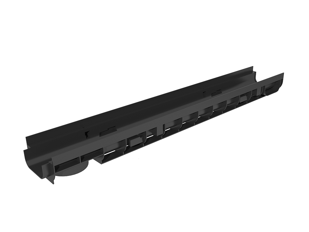 Лоток водоотводный Gidrolica Pro ЛВ-10.14,5.08 - пластиковый (805pro) — Grandline