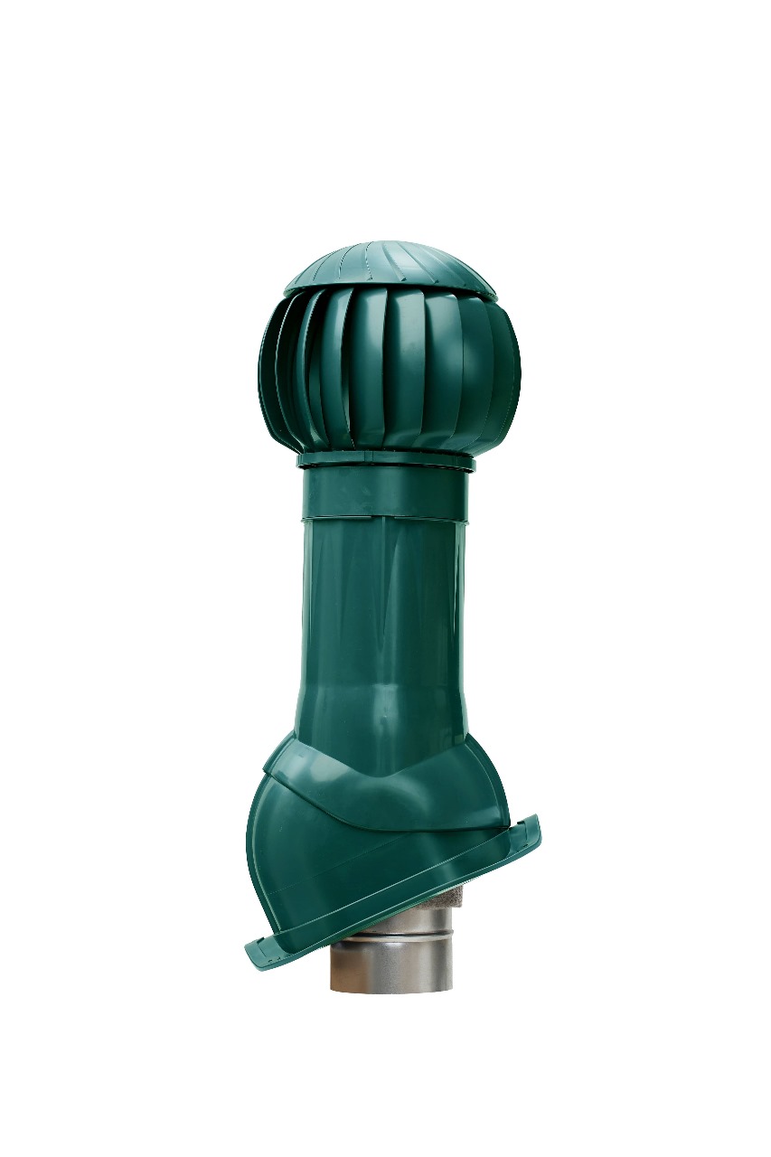 Комплект вентиляции Gervent для кровли ПН-21 160/125 RAL 6005 — Grandline