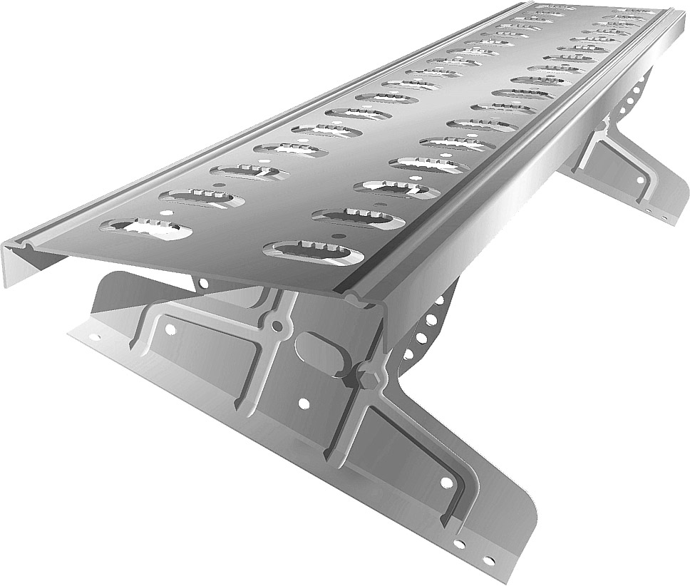 Мостик переходной под фальц 1,25 RAL 9006 Эконом — Grandline