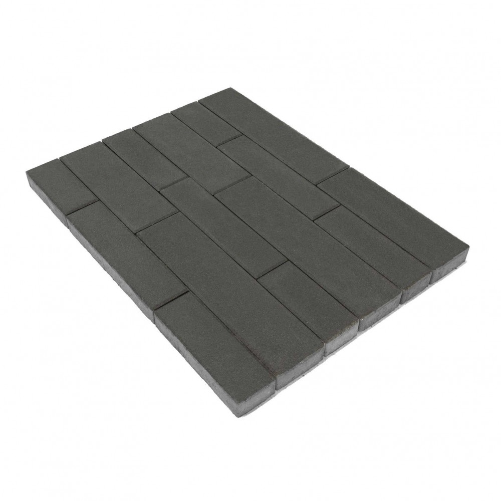 Плитка тротуарная Домино Серый h60 280х120 360х120 480х120 480х160 640х160 — Grandline