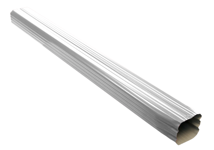 Труба прямоугольная Vortex 2,5м RAL 9003 — Grandline