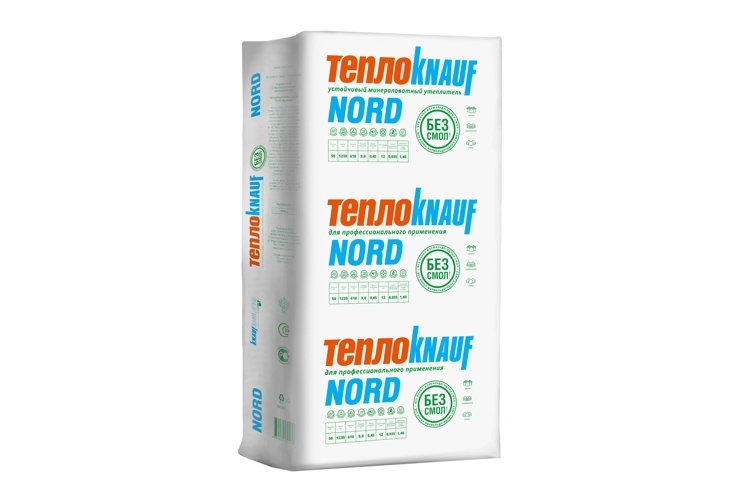 Утеплитель КНАУФ NORD TS035 100х610х1230 (4,502м2, 0,45м3) — Grandline