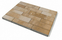 Тротуарная плитка BRAER Домино, Color Mix Плато (480х160х60) — Braer