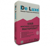 Монтажно-кладочный клей De Luxe МАСТЕРПЛАСТ, 25 кг — Клеевые и монтажные смеси