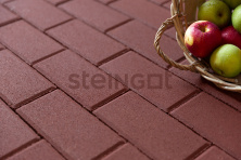 Брусчатка Steingot Серия "ПЛИТЫ 80" Прямоугольник, красный (300х300х80) — Steingot