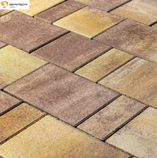 Тротуарная плитка BRAER Старый город "Ландхаус", Color Mix Степь, 80 мм (80х160х80) — Braer