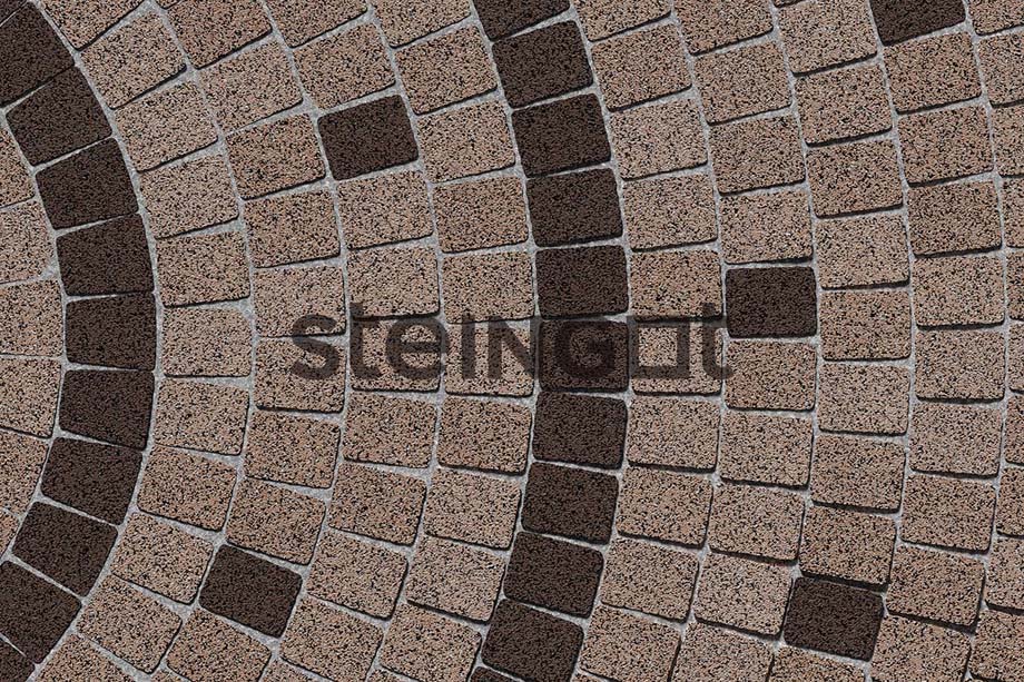 Плитка тротуарная Steingot Granit Premium Классика арко высота 60мм Bruno частичный прокрас — Grandline