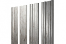 Штакетник Twin 0,45 Print Elite Snow Wood TwinColor — Штакетник