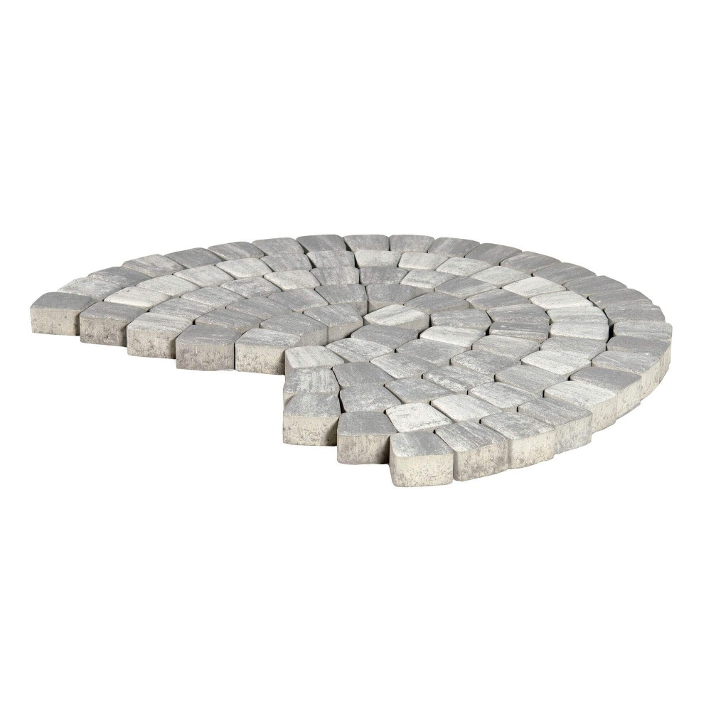 Плитка тротуарная Классико круговая Color Mix Туман h60 73х110х115 — Grandline