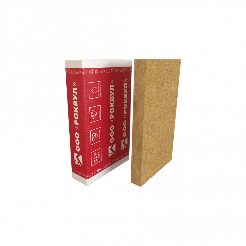 Утеплитель RockWool Фасад Баттс Оптима 1000х600х100 (1,80м2; 0,18м3) — Grandline