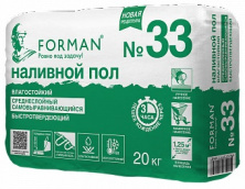 Наливной пол самовыравнивающийся для среднеслойного выравнивания Forman 20 кг — Наливной пол