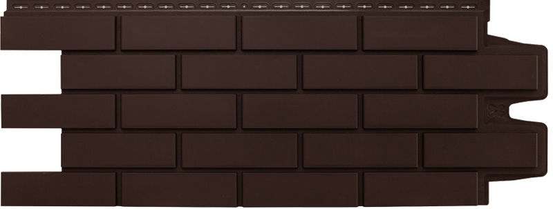 Фасадная панель Grand Line Клинкерный кирпич Classic шоколадный — Grandline