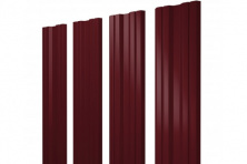 Штакетник Twin 0,45 Drap RAL 3005 красное вино — Штакетник