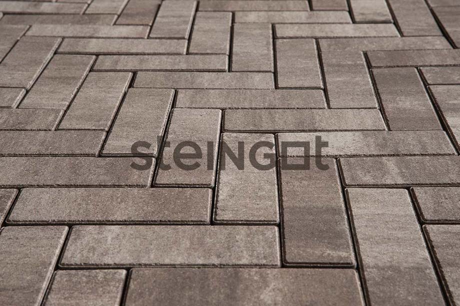 Плитка тротуарная Steingot Паркет 240х80х60мм Cliff частичный прокрас — Grandline