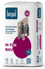 Штукатурка гипсовая Bergauf M-Teh Bau 30 кг — Гипсовая