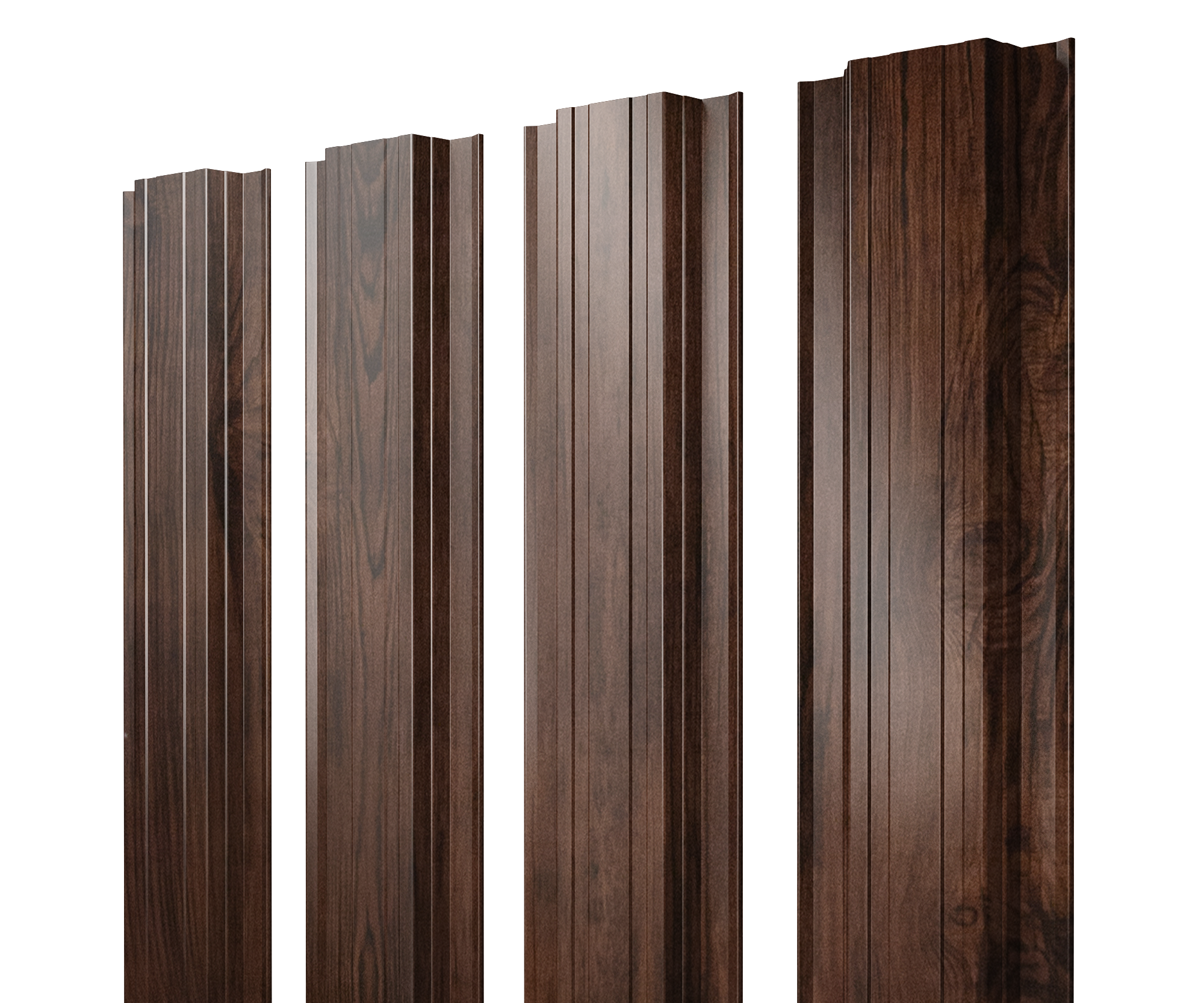 Штакетник Прямоугольный с прямым резом 0,45 Print Elite Cherry Wood TwinColor — Grandline