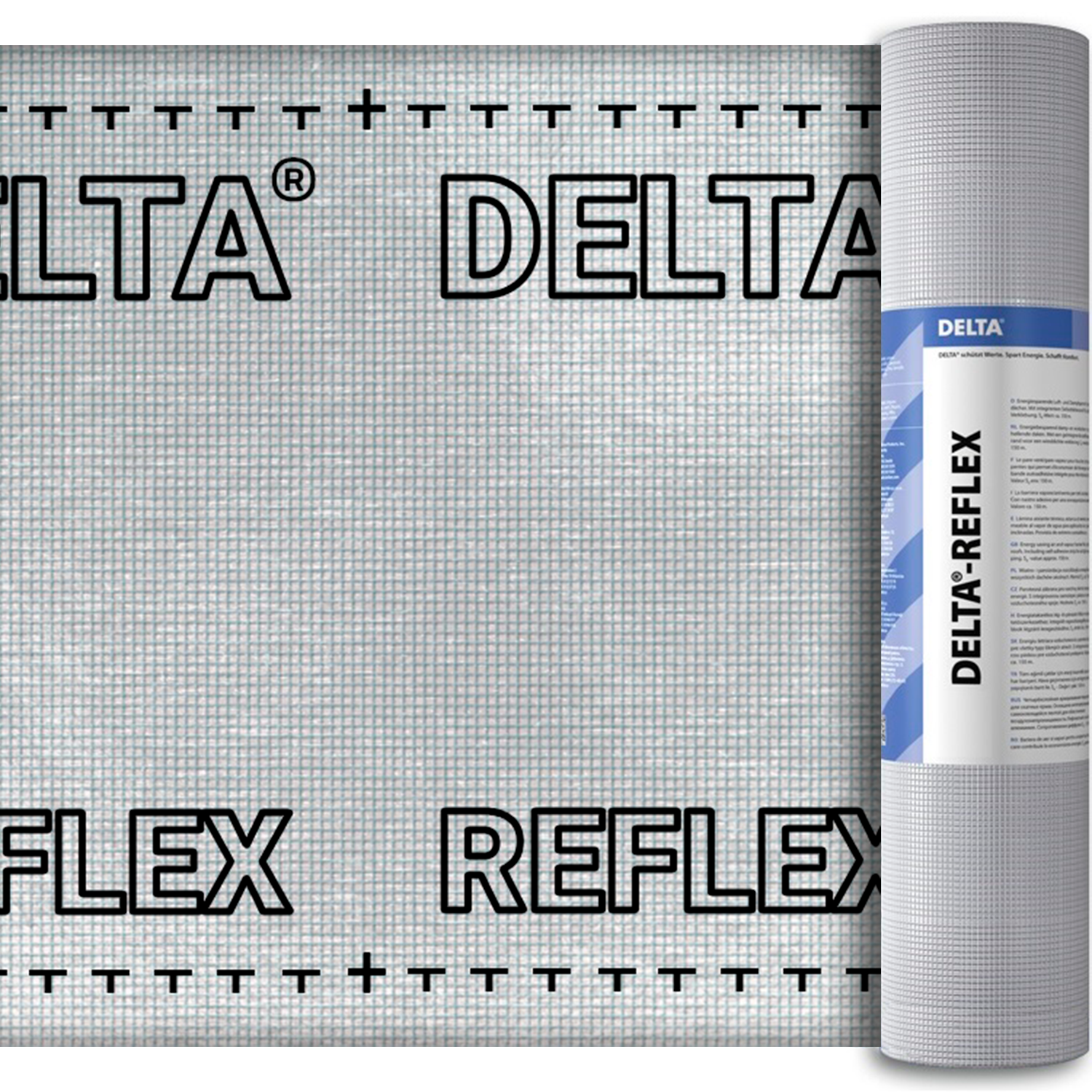 Пленка пароизоляционная Delta-Reflex с алюминиевым рефлексным слоем (75м2) — Grandline