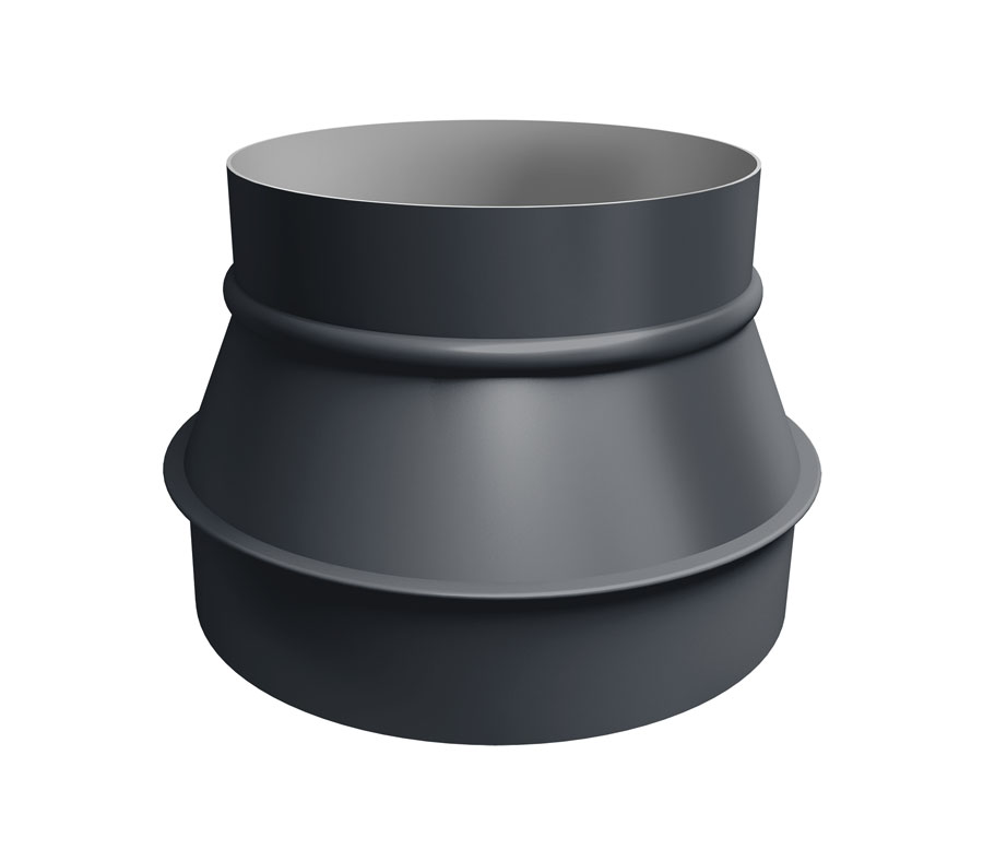 Переходник Gervent Ø 160/200 мм оцинкованный RAL 7024 — Grandline