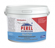 Декоративная штукатурка Perel Acrilico (Шуба/Короед; 1,5/2/2,5 мм), 18 кг — Perel