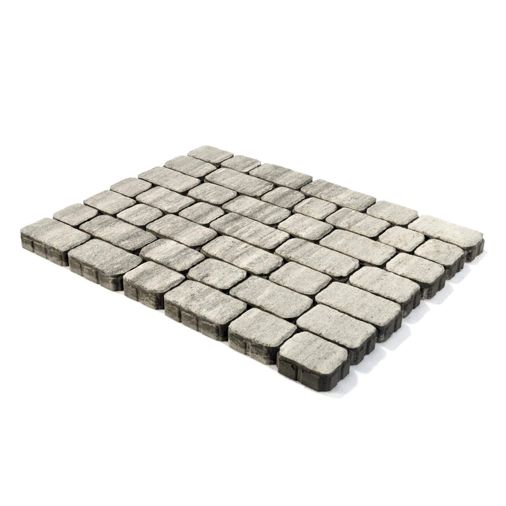 Плитка тротуарная Ривьера Color Mix Туман h60 133х132 166,25х132 232,75х132 266х132 — Grandline