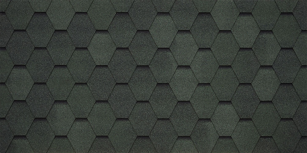 Битумная черепица TEGOLA VENETO verde 474 (зеленый) — Grandline