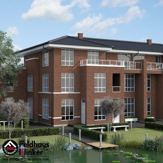 Клинкерный кирпич Feldhaus Klinker K380NF carasi azur liso — 240х115х71