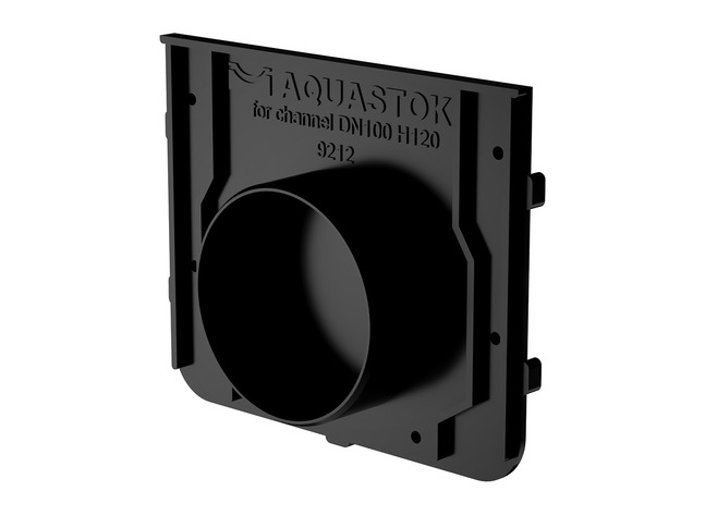 Заглушка торцевая пластиковая для DN100 H120-H180, класс нагрузки Е600 Aquastok (9212) — Grandline