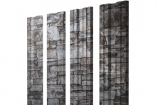 Штакетник Twin 0,45 Print Elite Fine Stone TwinColor — Штакетник