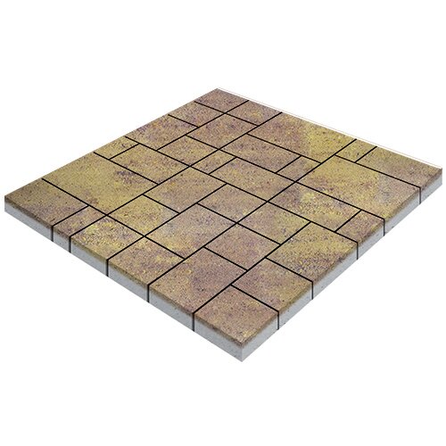 Плитка тротуарная SteinRus Инсбрук Альпен высота 60мм ColorMix тахель — Grandline